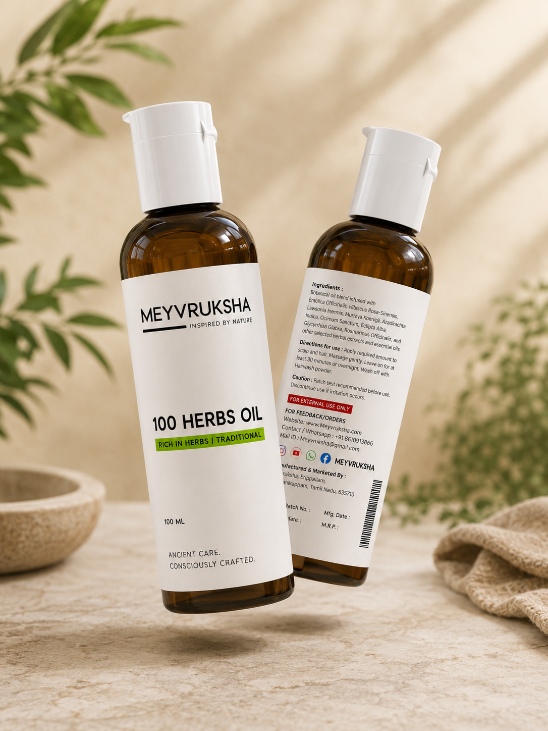 100 Herbs Hair Oil