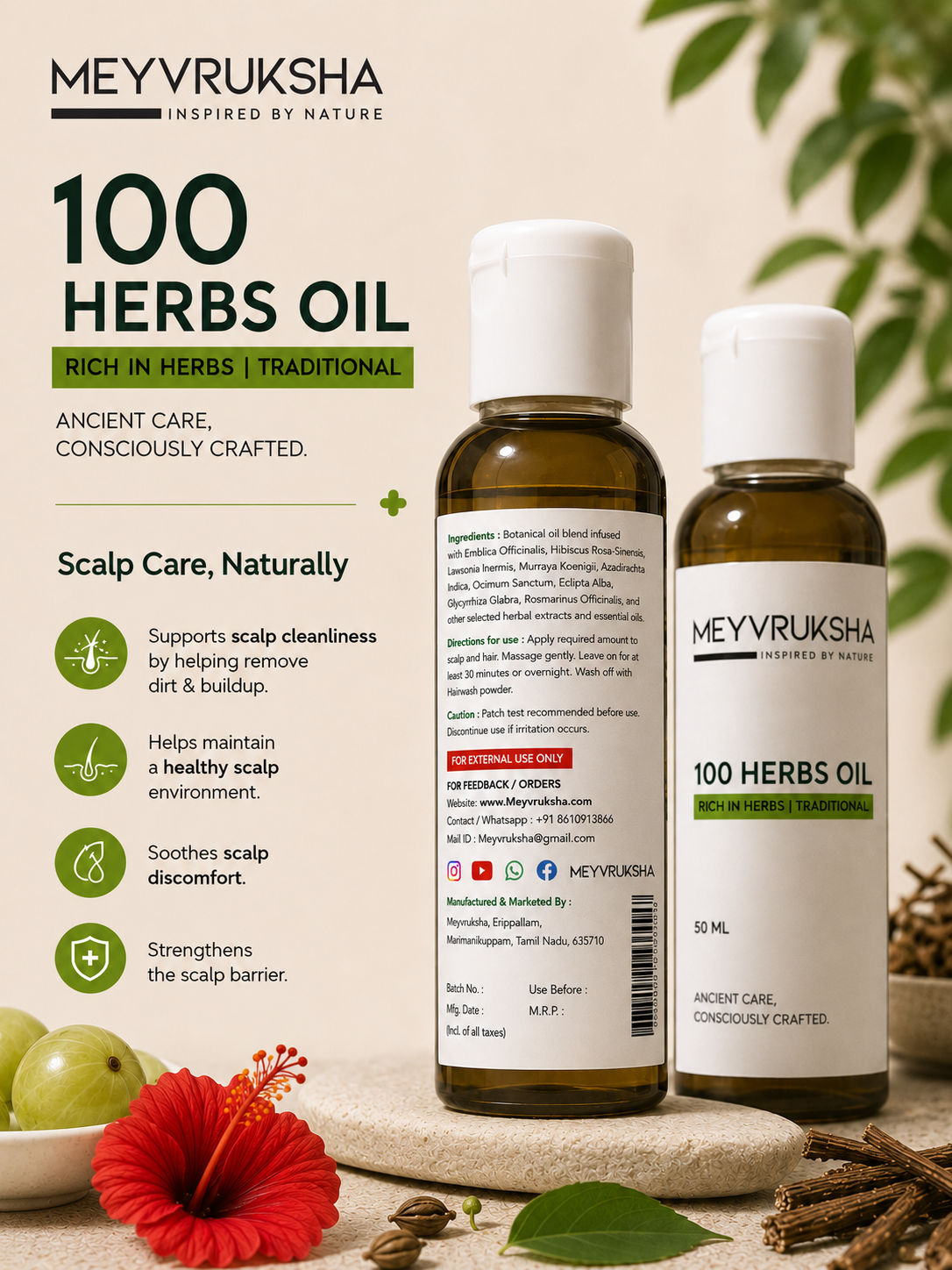100 Herbs Hair Oil
